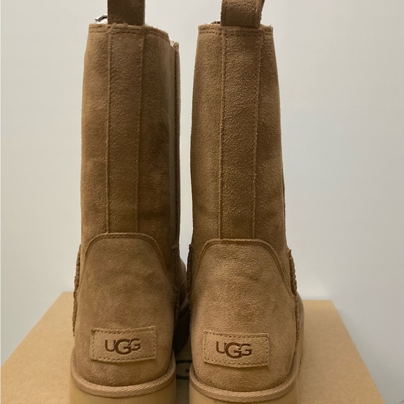 UGG CHELSEA PLATFORM SHORT SIZE 9 CHESTNUT - Picture 3 of 5